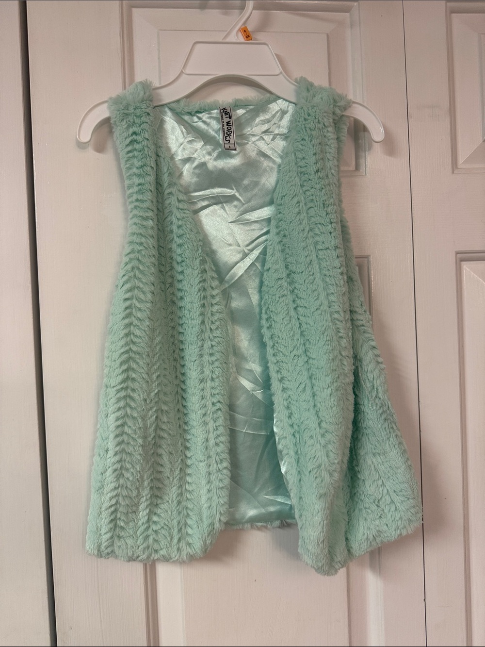 Knitworks Mint Green Plush Vest